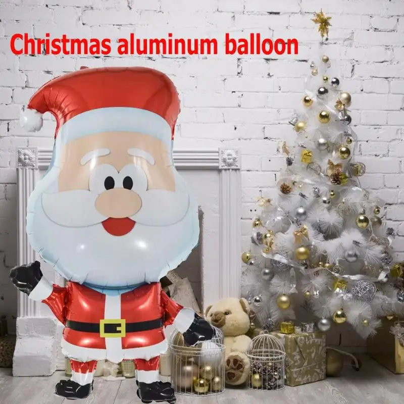 

Christmas Aluminum Film Balloon Santa Claus Balloons Elk Head Bear Penguin Personality Originality Party Xmas Decor Supplies