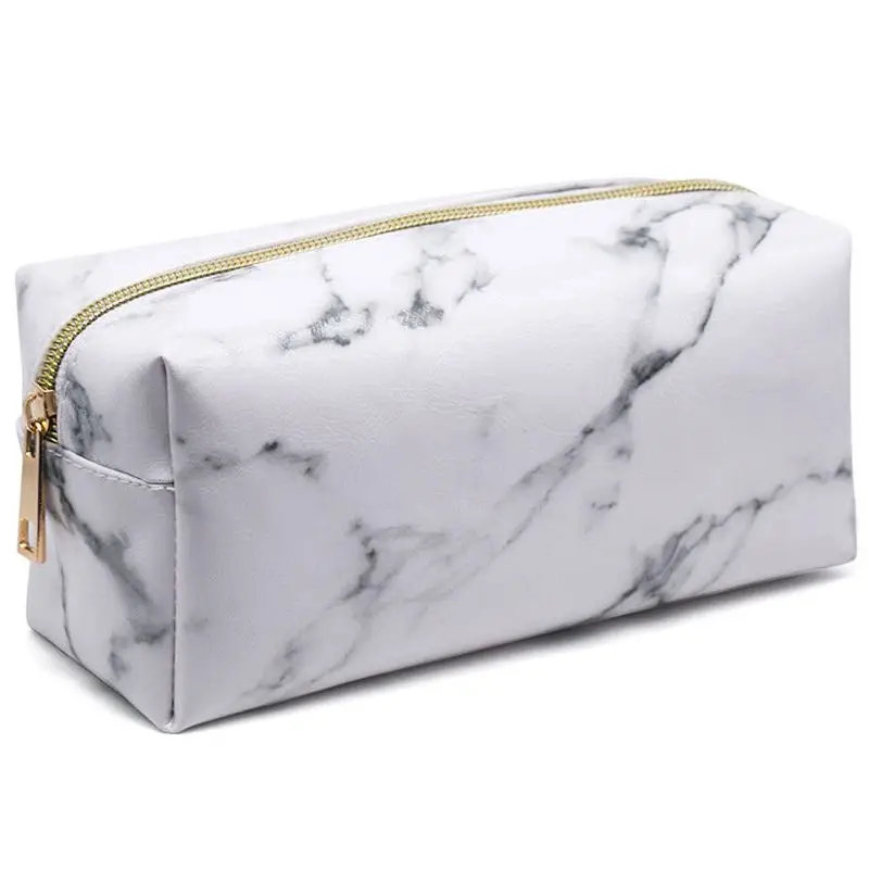 

New Style Fashion Marble Multi-Function Purse Box Travel Makeup Cosmetic Bag Toiletry Pencil Case