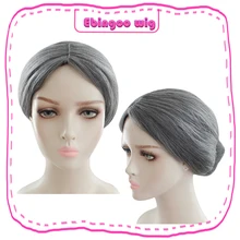 Ebingoo серый парик маскарадный костюм для косплея, маскарадный костюм для взрослых женщин, парики из синтетических волос, одежда для Хеллоуина, аксессуары