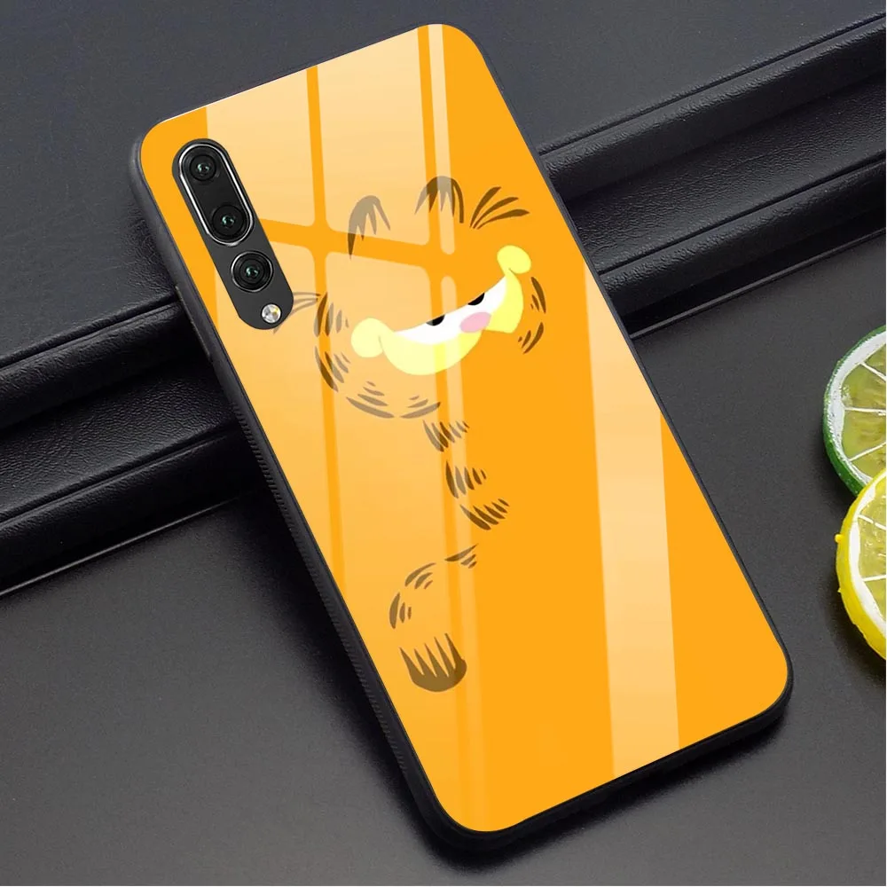 

Garfield Comic design Phone Cover for Huawei P30 Lite Case P10 P20 PRO P Smart Mate 20 Lite Honor 9 10 Lite 7A Glass