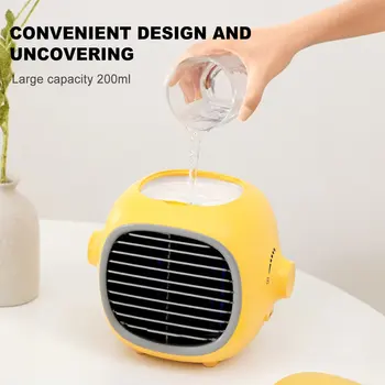 

Mini Portable Air Conditioner Household Air Conditioning Humidifier Purifier USB Desktop Air Cooler Fan For Office Room