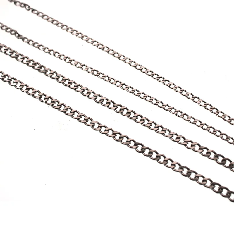 5Meter 3-9mm Stainless Steel NK Link Chain Necklace Bulk Jewelry Figaro Chain For Women Men DIY Necklace Bracelet Jewelry Making