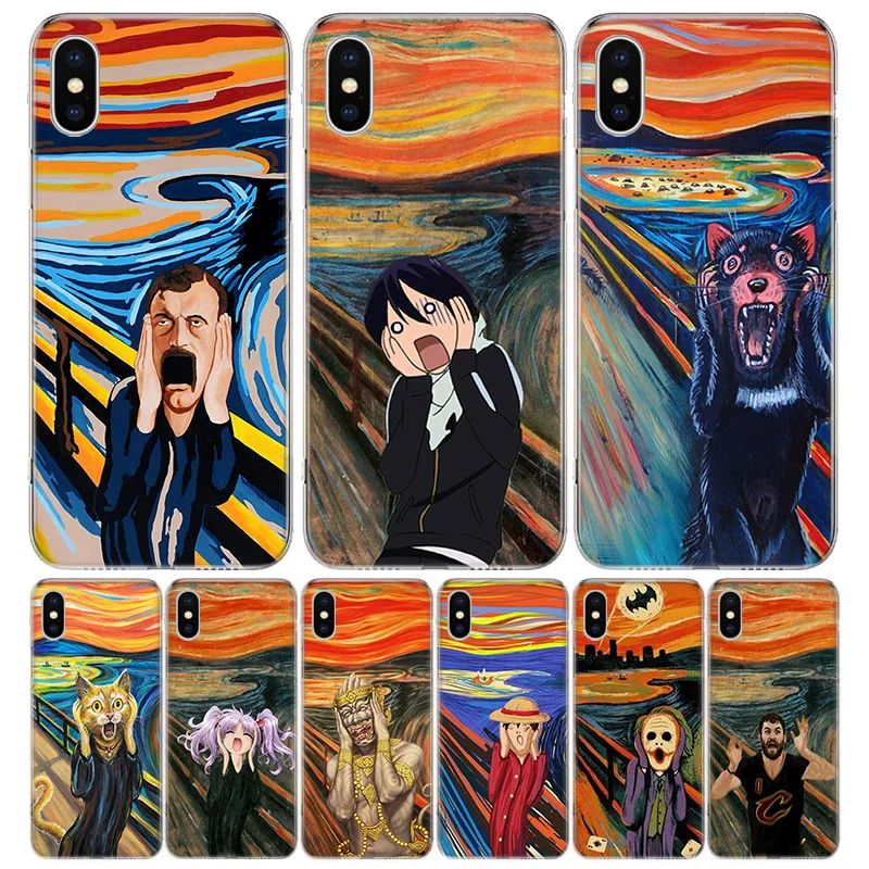 Чехол для телефона Edvard Munch с изображением крика Iphone 11 12 13 Pro Max 6X8 6S 7 Plus XS + XR |