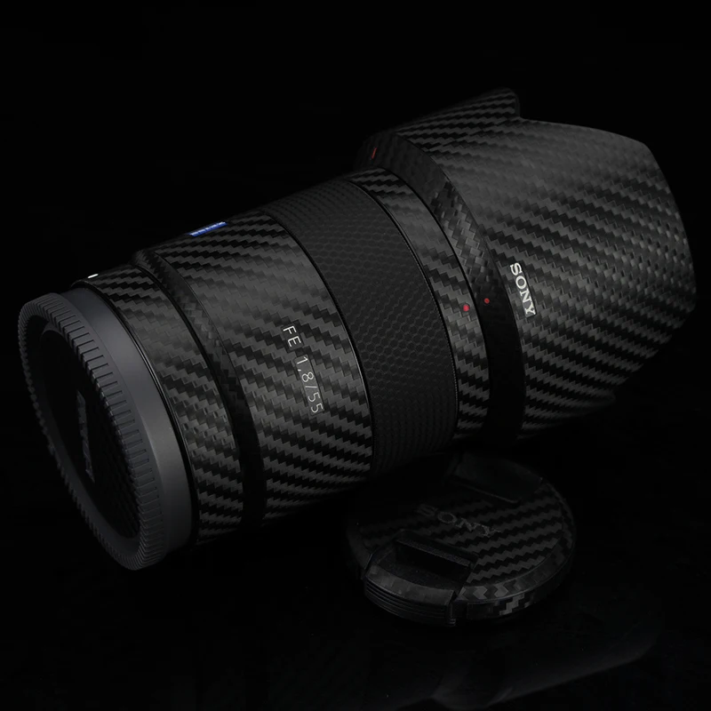 f1.8 za (sel55f18z) protetor de lente envoltório capa adesivo