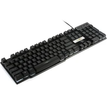 SOONHUA PC игровая клавиатура Проводная клавиатура с подсветкой компьютерная USB светодиодный светильник с подсветкой