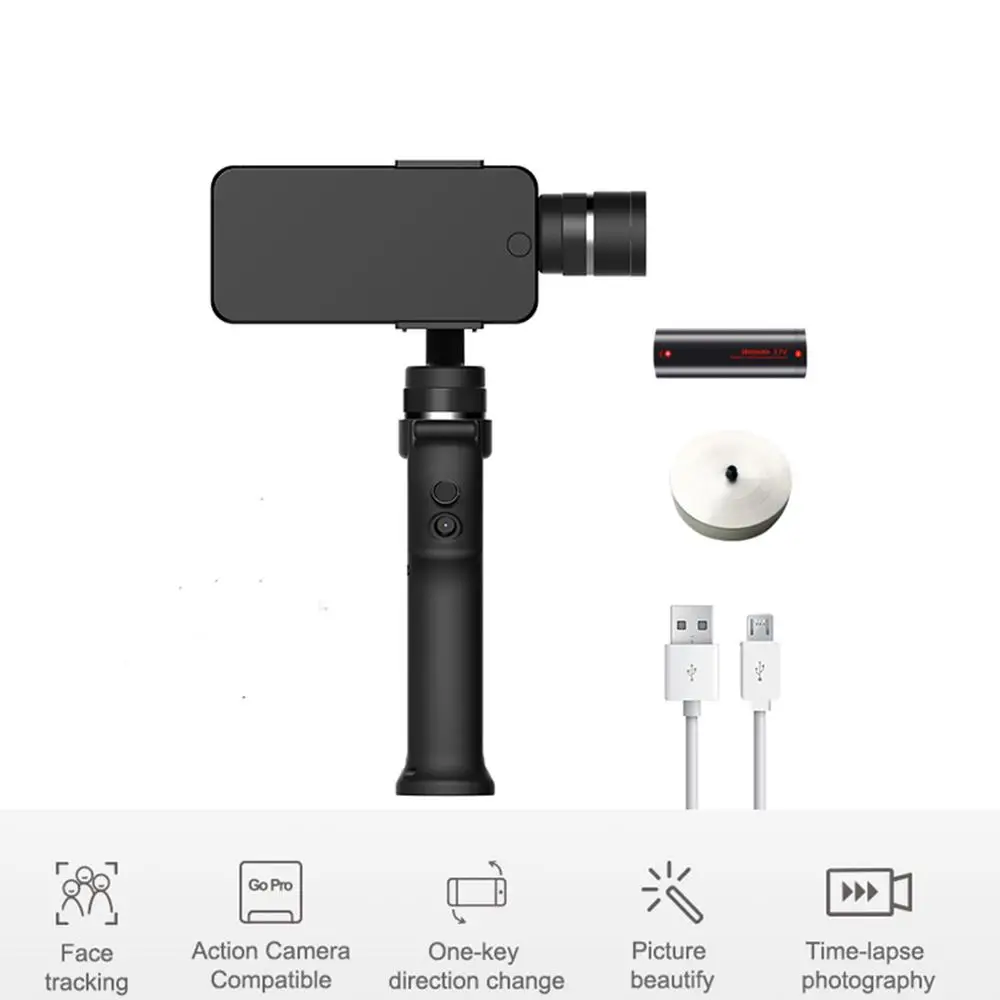 

OnReal GM3 black color Three-axis anti-shake Handheld gimbal for X2KS B1KS+ G1 smart phone