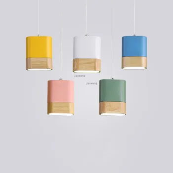 

Modern Decor Indoor LED Lighting Light Fixtures Dining Room Macaron Pendant Lights Kitchen Hanging Lamps Living Room Pendant
