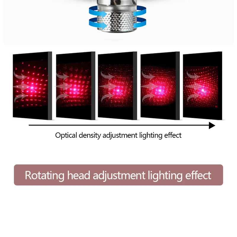  Car Roof Star Night Light Mini Laser Car Decoration Lights USB Port Starry Atmosphere Lamp Adjustab - 4000290653478