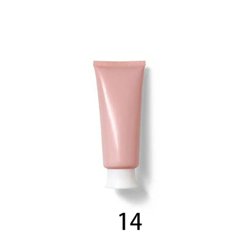 Розовый солнцезащитный крем трубка пустой глянцевый образец лосьона шланг изысканная упаковка контейнеры Мягкие пластиковые тубы 100 мл 50 шт./лот - Color: 14