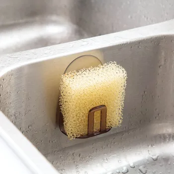 

New Hot Kitchen Rack Sink Sponge Holder Drying Storage Rack Hanging Rag Soap Shelf Draining Kitchen Sink Organizer Shelves