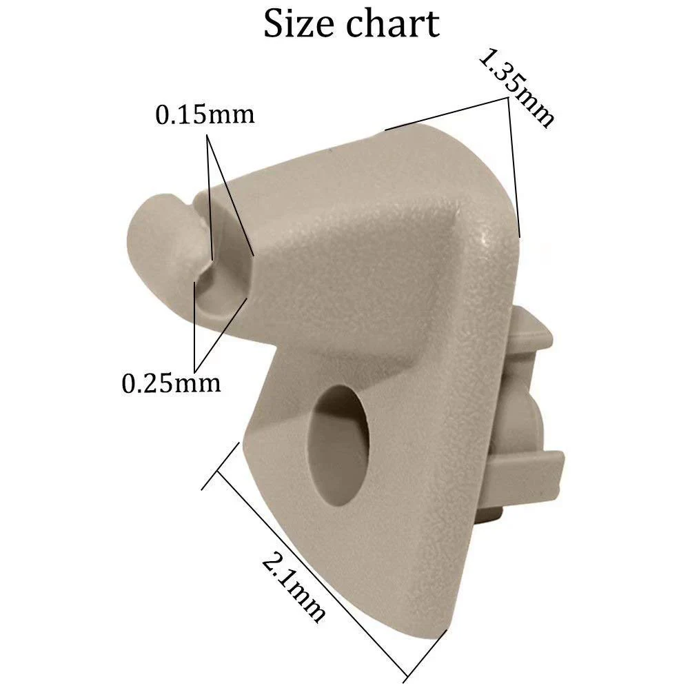 2 шт. аксессуары для салона автомобиля зарядное устройство Magnum пластиковый крючок 1EJ51BD1AA солнцезащитный козырек Замена зажима для Chrysler 300