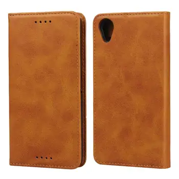 

For Sony Xperia X Performance Calf leather wallet phone case for Sony Xperia X Compact F5321 Dual Card Slot magnetic Flip cover