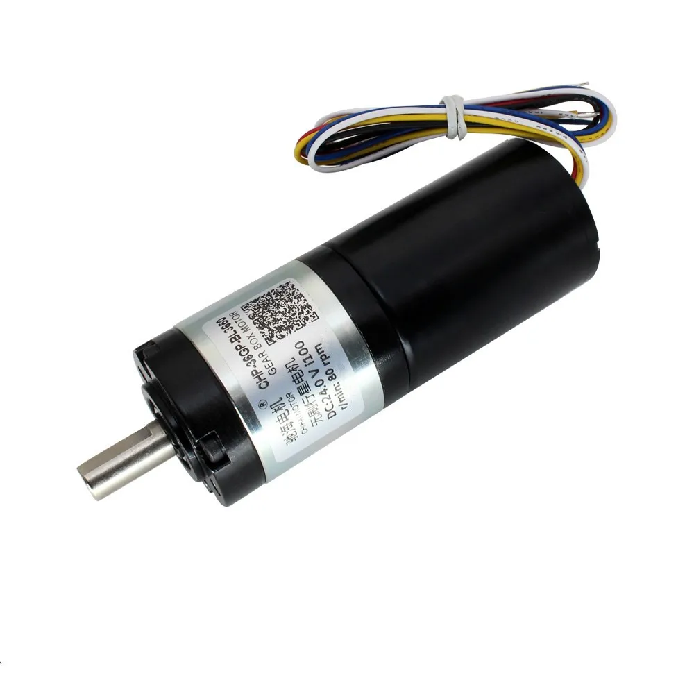 Бесщеточный планетарный редукторный двигатель постоянного тока 36 мм GPBLDC3650 12 24 В