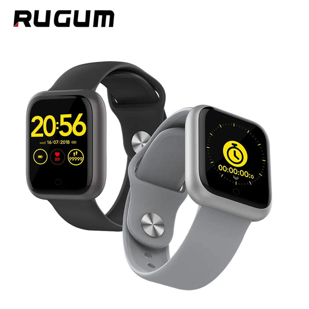 Смарт-часы Rugum GT1, спортивные водонепроницаемые Смарт-часы, браслет для измерения артериального давления, смарт-браслет для мужчин и женщин
