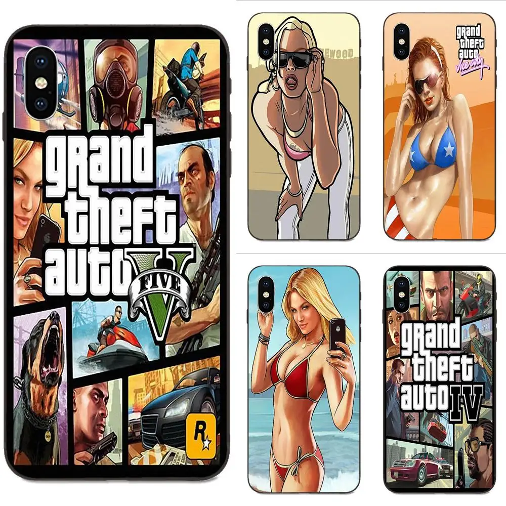 Мягкий чехол для Xiaomi Redmi Note 3 3S 4 4A 4X 5 5A 6 6A 7 7A K20 Plus Pro S2 Y2 Y3 Candy Suxxx Gta Vice City Sexy Girl |