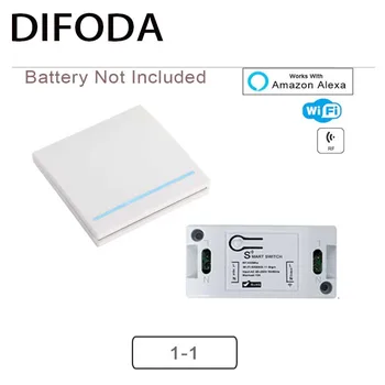 

DIFODA WiFi Switch Wireless Remote Control Light Timer Relay Switches AC 110V 220V Home Automation Work With Alexa