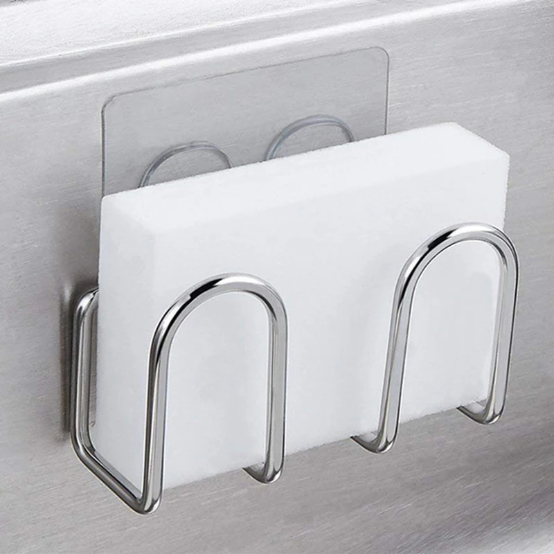 Держатель губок на раковине металла Нержавеющая сталь скрубберы мыло сушилка