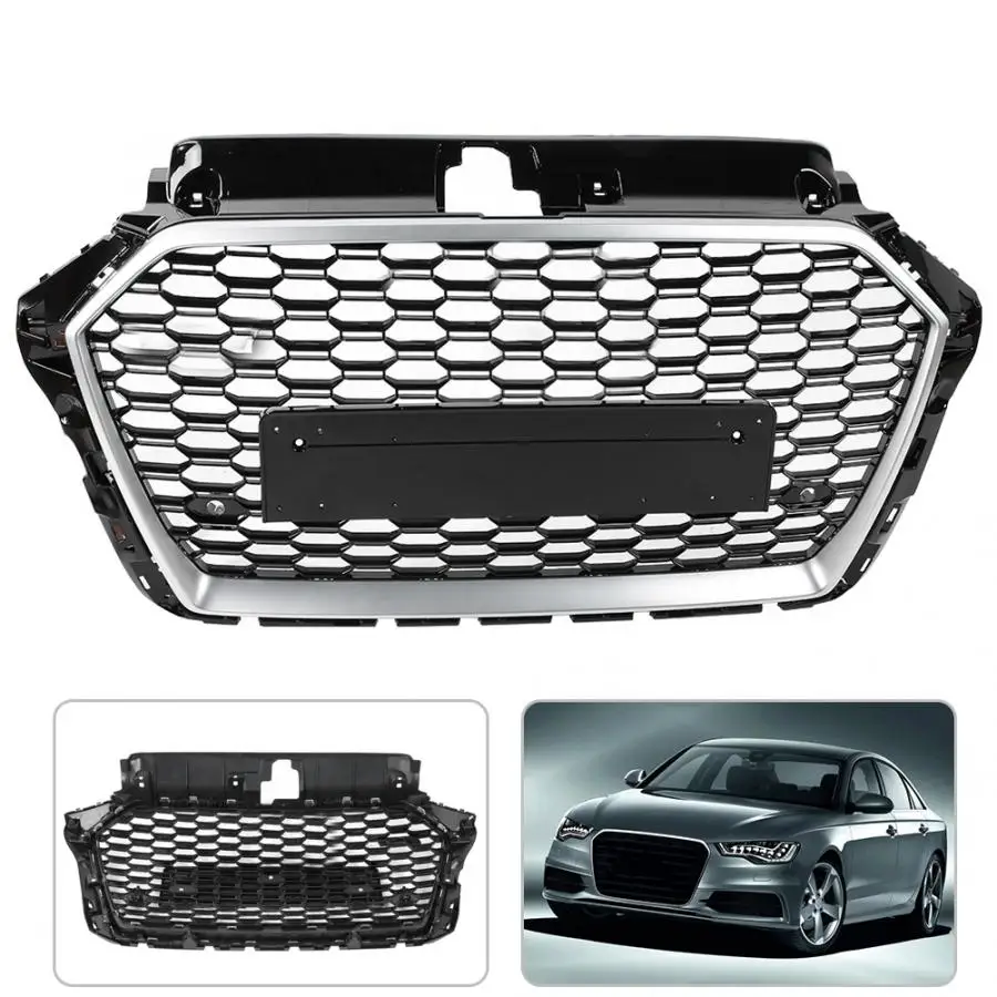 Решетка переднего бампера автомобиля для Audi A3/S3 8 в(ремонт для RS3 стиль) Решетка переднего бампера автомобиля