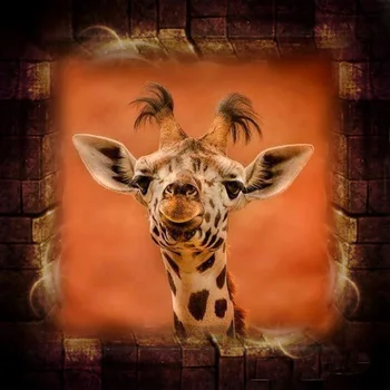 

Full Square 5D DIY Diamond Embroidery Animal Giraffe Diamond Painting Brick Cross Stitch Picture Rhinestones Mosaic Kits X92