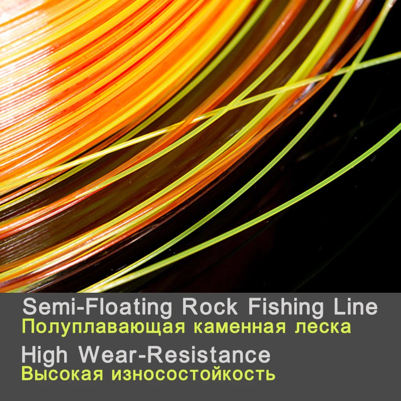 Fishing Line 500m Semi-floating Monofilament Double Color Rock Fishing-Line Resistance Jack Sea Pole Fishing Accessories