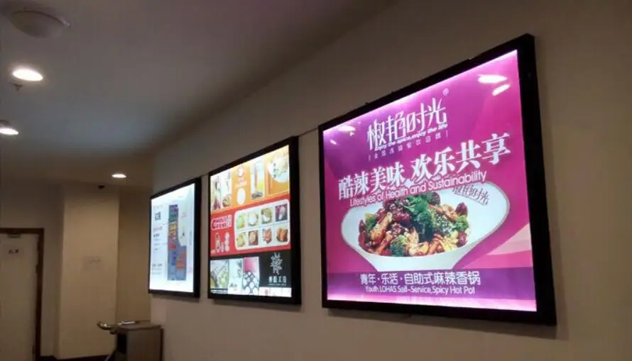 Placa de Publicidade de Alumínio Moldura na Cor Caixa de Luz Menu do Restaurante Indoor Levou Preta Display Led a1 Frete Grátis 5 a1 restaurante menu frete grátis