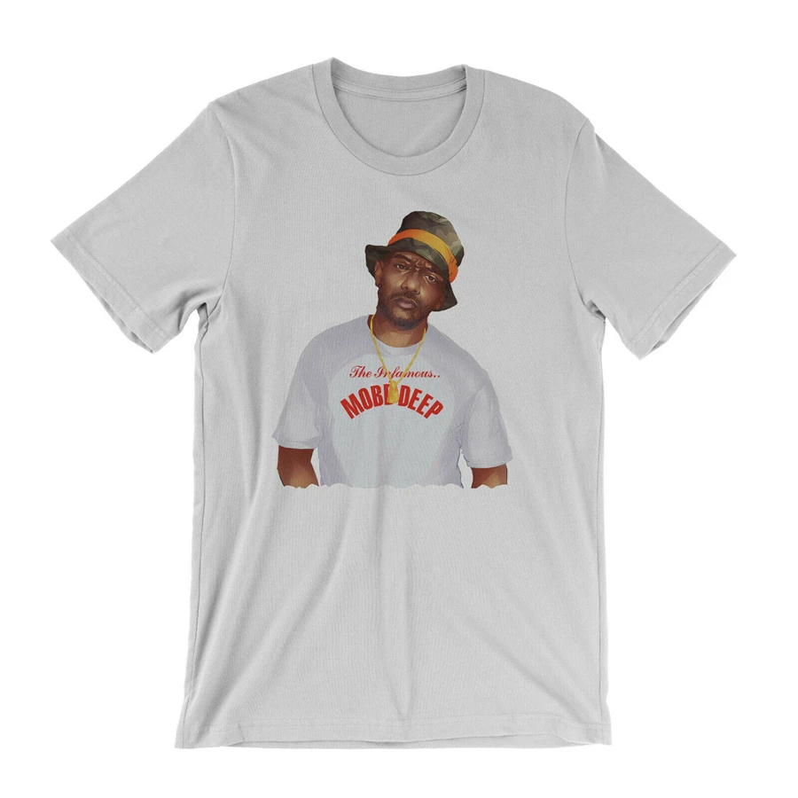 Prodigy of Mobb футболка с глубоким вырезом знаменитая надписью Wake Ones 90s boom bap old school