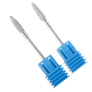 

2pcs Nail Drill Bits Tungsten Carbide Bits For Electric Manicure Removing Gel Tungsten Steel Grinding Head Nail Supplies