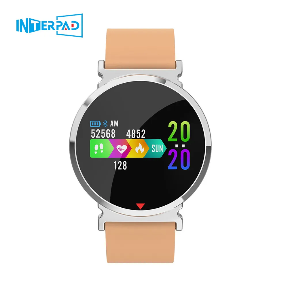 Interpad Смарт-часы для мужчин и женщин спортивные умные Braclet сердечного ритма трекер фитнес-трекер Браслет для iPhone huawei
