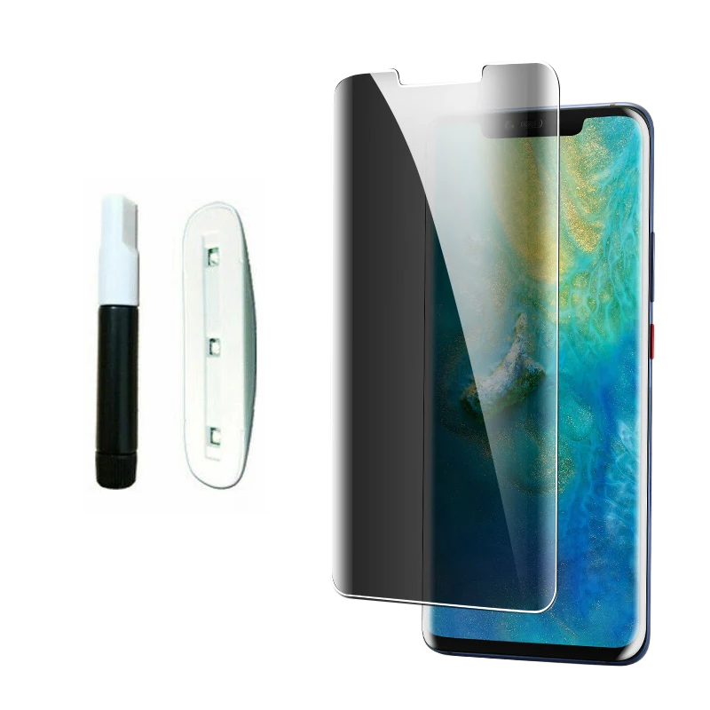 9H изогнутое жидкое ультрафиолет закаленное стекло для huawei P30 mate 20 Pro, защита от подписывания экрана, защитная пленка