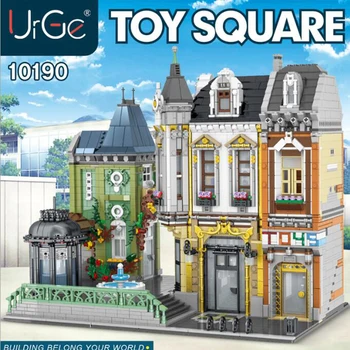 

NEW MOC Lunatic Hospital Hospital Toy Store Plaza Modern Cafe Modular globe Grand Emporium Christmas gift building block toy