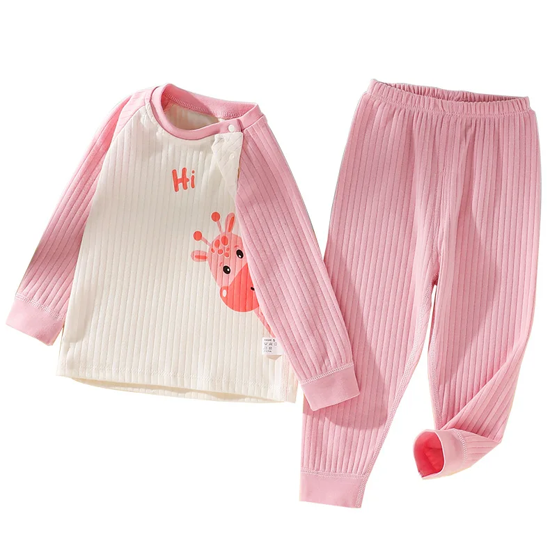 

Baby Clothes for Boys Girls Set Cotton Spring Autumn 2021 New Soft Skin-friendly Cartoon Long Sleeve Pant 1-4Y Kids Clothing Set