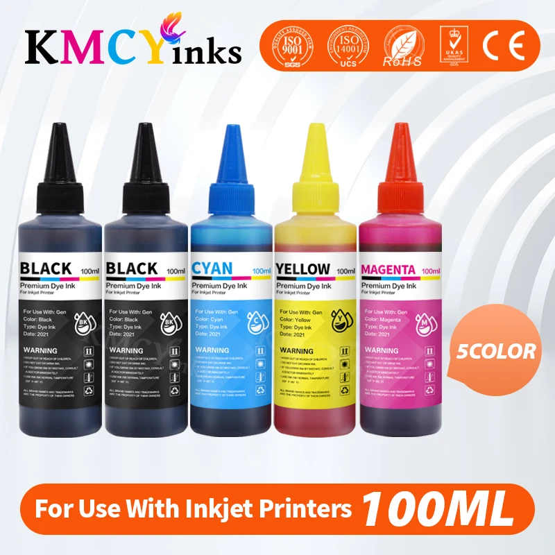 Kmcyinks 100ml Ink Refill Kit Compatible For Hp 21 22 For Hp21 For