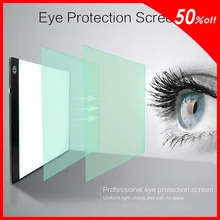 

Drawing Pad Art Painting board A4 LED Light Pad for Diamond Painting, USB Powered Light Board Digital Graphics Tablet for