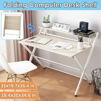 

100cm Computer Desktop Foldable Desk Writing Desk Bedroom Student Desk Simple Modern Household Office Laptop Desk Small Table