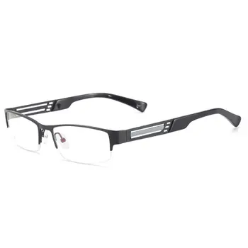

Metal Half Rim Eye Glasses Men Rectangular Optical Eyeglasses Frame For Prescription Lens