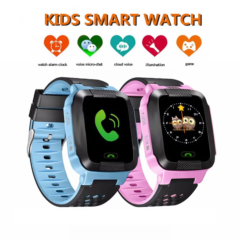 Kids Smart Watch GPRS Fitness Track Watches Children Location SOS Call Anti-lost Touch Screen Smartw