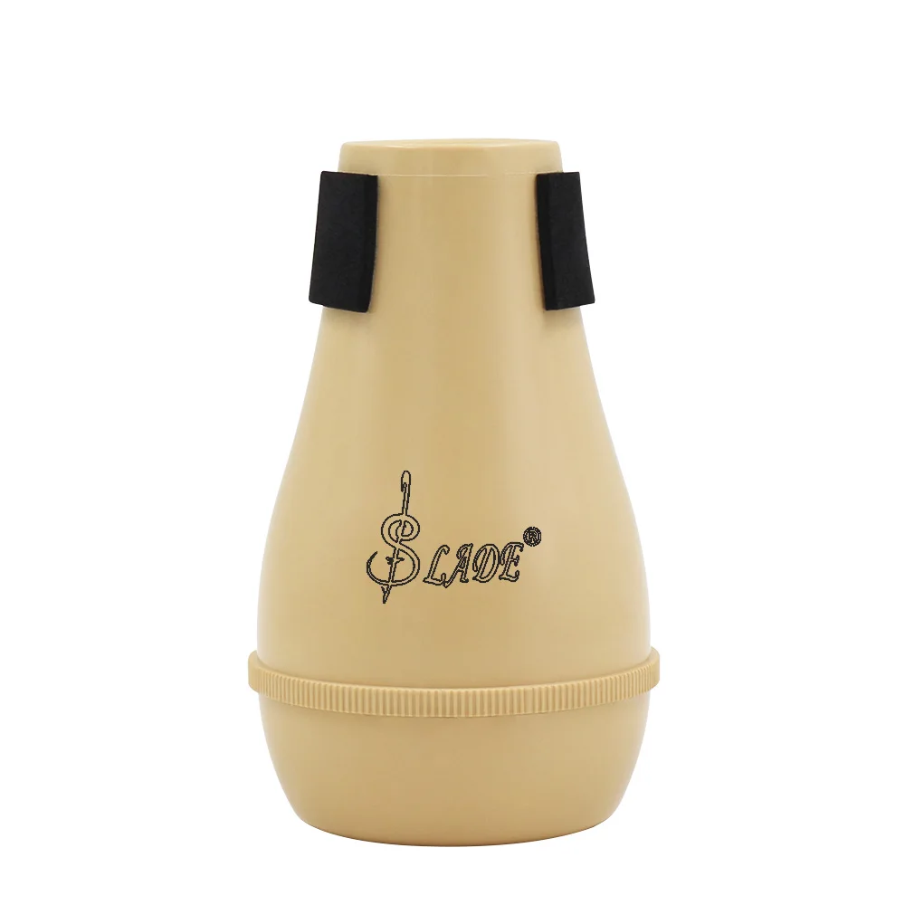 Durable Practice Straight Cup Mute Silencer For Tenor Trombones 13.2 X 8 X 4.9cm - Цвет: Wood Color