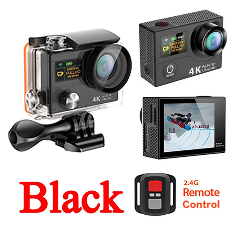 H3 4K 25FPS ultra PLUS CAM WIFI อัพเกรด Action CAM H8se 2 คู่ Dual