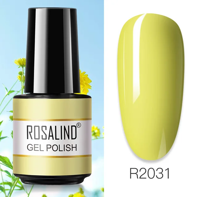 ROSALIND Primer Top Base Coat 7ML Gel Nail Polish For Manicure Long Lasting Nail Art Salon Gel Varnish UV LED Color Gel Polish RAR2031