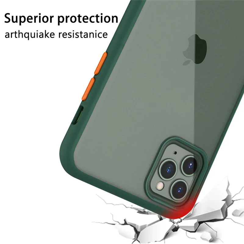 Lovebay модный Контрастный ЦВЕТНОЙ матовый чехол для iPhone 11 Pro противоударный