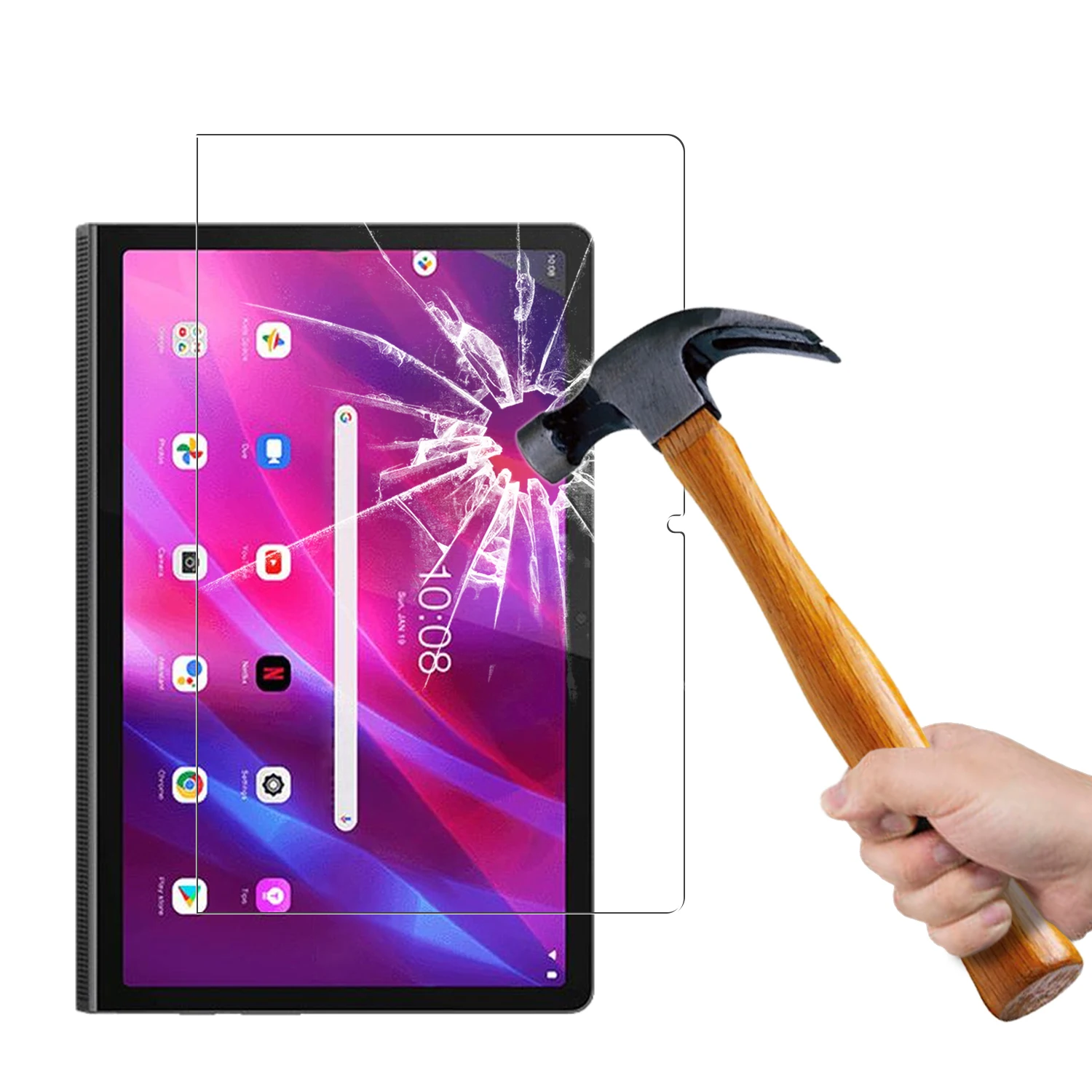 vidro temperado para lenovo yoga tab tablet filme protetor de tela