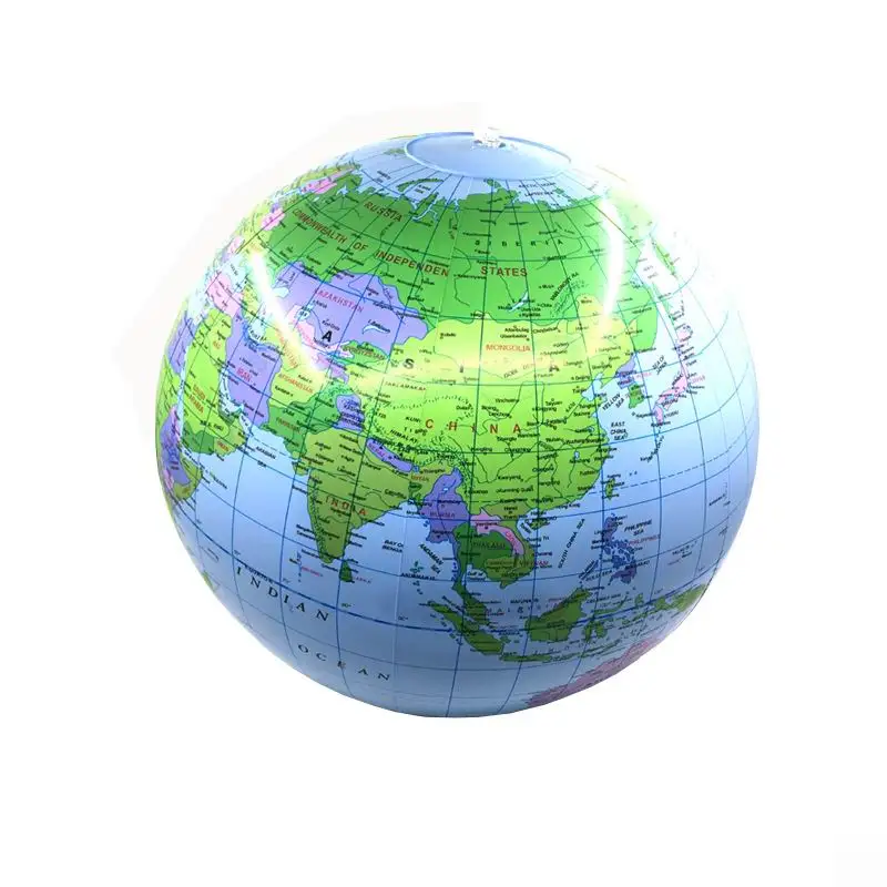 Inflatable Globe 30cm Diameter Geographical World Globe Teaching Aid 