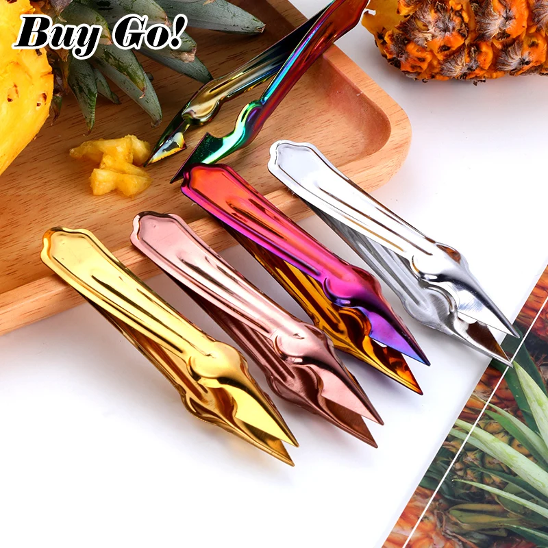 1PCS Creative Easy Fruit Peeler Pineapple Corer Slicer Cutter Stainless Steel Pineapple Slicer Clips Fruit Tools Kitchen Gadgets