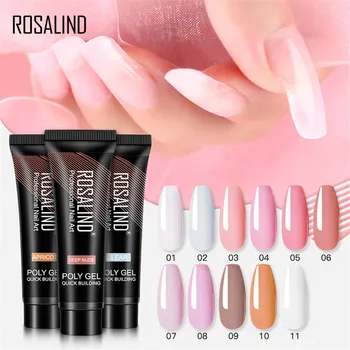 

Polygel Nail Acrylic Poly Gel Pink White Clear Crystal UV LED Builder Gel Tips Enhancement Slip Solution for Quick Extension Gel