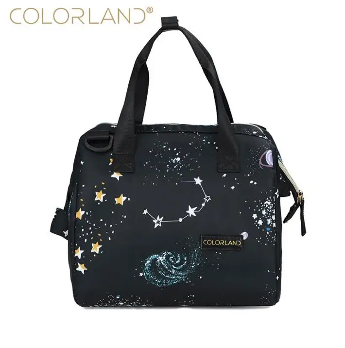model 1 COLORLAND модный бренд бурильного замка ланч-мешок, мешок для вещей из; обеденные детские мама ребенок сумка для хранения диагональный крест мама пеленки b - Цвет: model 1