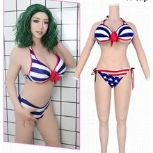 Полный тела силиконовые формы груди H чашки груди всего тела костюмы для Драг Королева-Трансвестит транссексуал мужчины боди сексуальный корсет