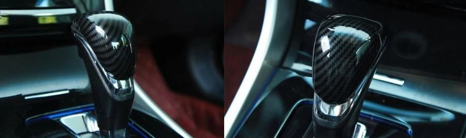 DWCX автомобиля из АБС-пластика с текстурой из углеродного волокна Внутренний барабан переключения накладка на рычаг Подходит для Honda Accord 2013