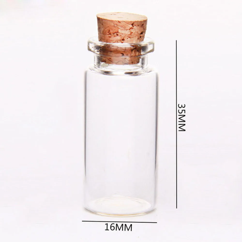 10 шт. 1 мл/3 мл рождественские бутылки желаний маленькие пустые прозрачные пробковые стеклянные бутылки флаконы для праздника свадьбы украшения дома подарки