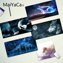 

MaiYaCa Large Wolf In Stocked Gamer Speed Mice Retail Small Rubber Mousepad Size for Game Keyboard Pad for Gamer