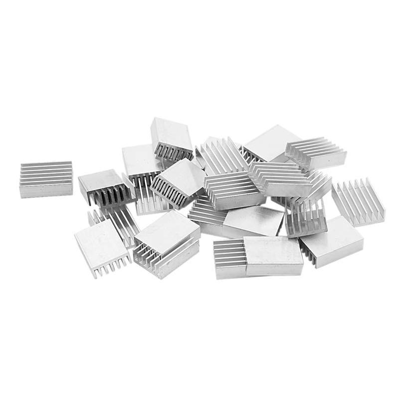 30 шт. алюминиевый теплоотвод охлаждающий плавник 20 мм x 14 6 для Mosfet IC | Компьютеры и